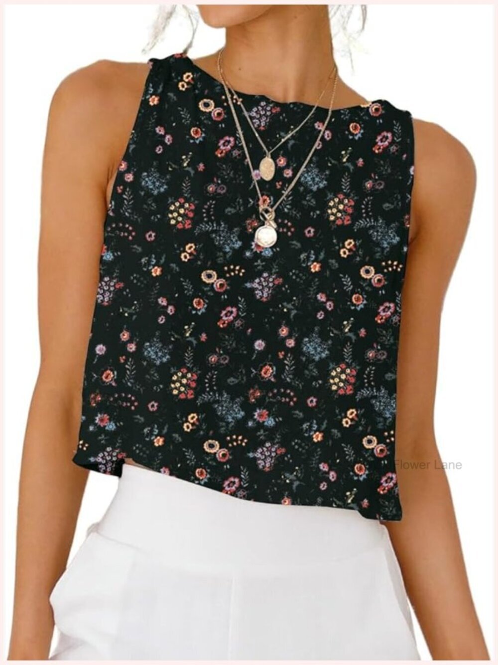 Womens Linen Crop Top Summer Casual Loose Sleeveless Tank Top
